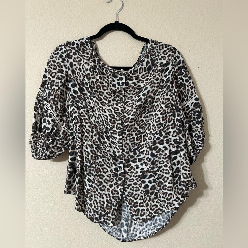 Knox Rose Animal Print Blouse